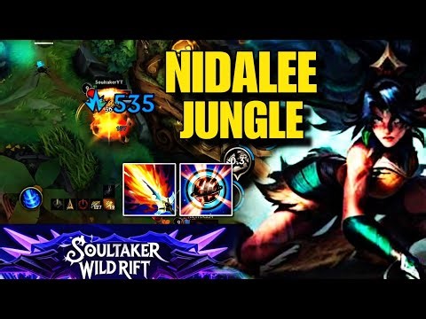 WILD RIFT NIDALEE JUNGLE GUIDE | 12 KILLS MVP GAMEPLAY | BEST BUILD & RUNES SEASON 19