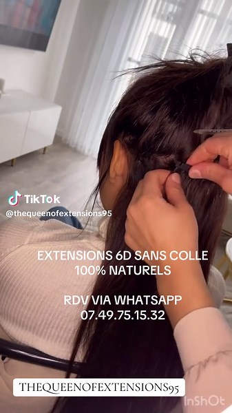 EXTENSIONS 6D SANS COLLE 100% NATURELS POSE DE 200 MÈCHES 65CM #6dhairextensions #extensionsdecheveux #6dhair #cheveuxnaturels #extensionsinvisible #paris #iledefrance #extensionshair #hairstyle #hairtransformation #6d #thequeenofextensions95 #HAIR #haircut #invisiblehairextensions