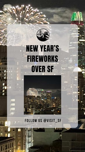 New year, same love for San Francisco ✨ Sending this from San Francisco, where fireworks light the sky and new beginnings take flight. 🎉 🛎️ Save, share and follow @visit_sf for more SF discoveries. #visit_sf #sanfrancisco #happynewyear #nye #california