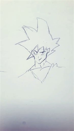 Goku face draw #anime
