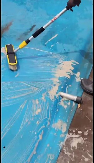 Satisfying Pool Cover Clean! Watch the Dirt Disappear 😮💦