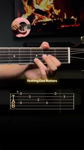🎸 Nothing Else Matters Intro Guitar Tutorial | Metallica 🎶 Easy Tabs #Shorts #guitar