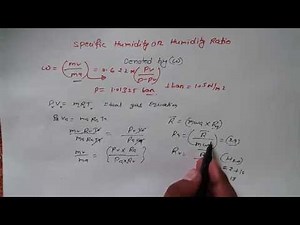 Specific Humidity and Relative Humidity Concept, Refrigeration and Air Conditioning, GATE Video Lecture - Mechanical Engineering