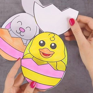 Surprise Easter Eggs Craft https://www.easypeasyandfun.com/surprise-easter-eggs-craft/ | Easy Peasy and Fun
