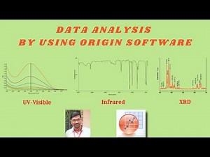 Use of Origin software to draw spectras of UV, IR and XRD
