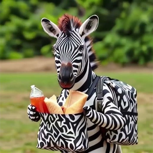 Zebra's Picnic Adventure