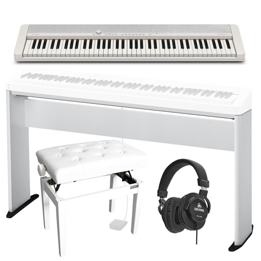 Casio CT-S1-76 WE Set iniziale di pianoforte Deluxe | Bax Music