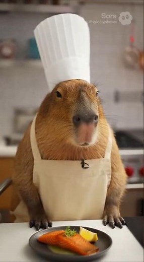 Capybara Chef Cooks a Perfect Meal 🧑‍🍳🦫