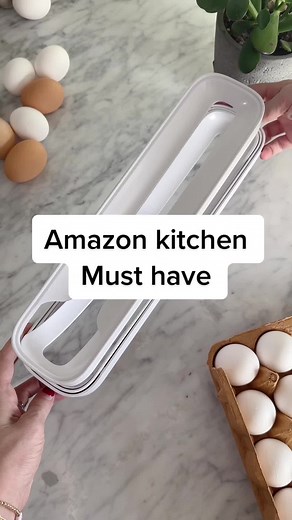 Click on the link in our bio, head to our Amazon store front, and kitchen gadgets. You’ll love this egg holder! #amazonfinds #amazonmusthaves #fridgeorganization #kitchen #kitchenorganization #eggholder #eggs