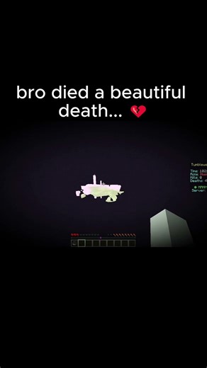 Bro died a beautiful death… | #minecraft #manhunt #funny