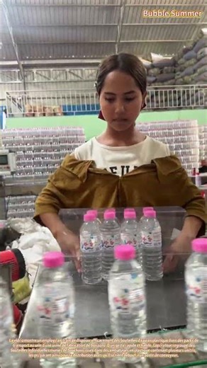 Opérations d'embouteillage : conditionnement de l'eau sur la chaîne de production