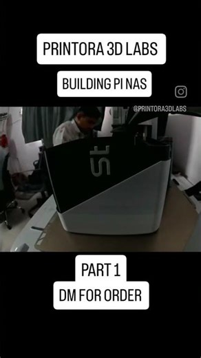 Custom 3D Printed Raspberry Pi NAS Case | Printora 3D Labs 🛡️💻 #shorts