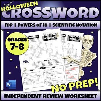Scientific Notation | Powers of 10 | FDP Critical Thinking Activity Printable