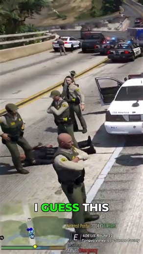 Rookie Officer Response Goes Horribly Wrong #gta #police #shorts