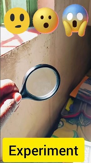 scientific Experiment with magnifying glass #viral #physics