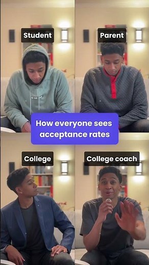 How different people see acceptance rates