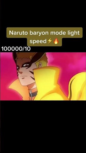 Naruto enters baryon mode