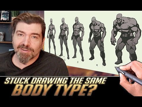 How to draw more muscular characters (beefcake edition)