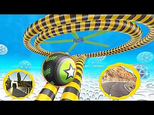 Long Slide Game with Balls Obstacles Levels Jumps - Going Balls - 3D Ball Game