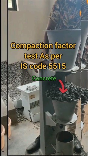 workability test of concrete। compaction factor test। concrete test।what is workability। #videos