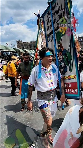 Danzas Prehispánicas en los festejos por el 700 aniversario de la fundación de México-Tenochtitlan