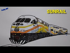 SunRail Commuter train | how to draw commuter trains