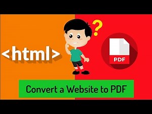 How to Convert an Entire Website to PDF?
