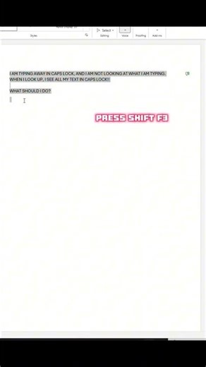 Typing in ALL CAPS by Mistake? Fix It Instantly in Word & Outlook!