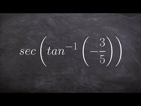 Evaluate the trig expression with inverse tan