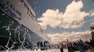 13K views · 168 reactions | The christening of CLDN's super ferry...