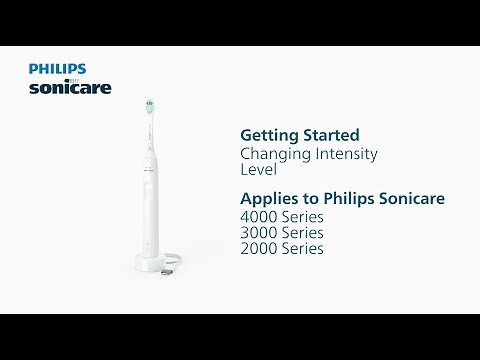 Getting Started: Changing Intensity Level | Philips Sonicare: 2000 to 4000 Series