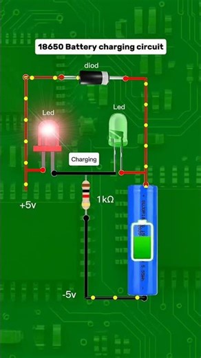 How to Safely Charge an 18650 Battery 🔋⚡ | Simple Circuit Explained (Don’t Miss This!) #electronics