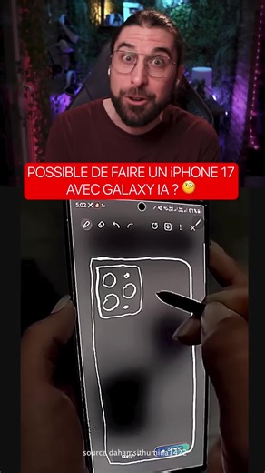 TEST: POSSIBLE DE FAIRE UN iPHONE 17 PRO AVEC GALAXY IA DE SAMSUNG ?🧐 #iPhone17 #iPhone #Samsung #GalaxyAI #technology