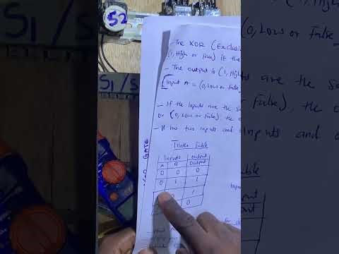 XOR GATE ( Logic Gate) ⚙️⚙️⚙️