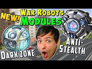 New War Robots MODULES: Anti Stealth & Dark Zone Explained- WR Gameplay