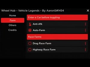 *NEW* Vehicle Legends Script [NO KEY] AutoFarm,AutoDragRace and MORE
