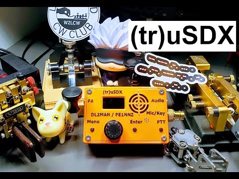 (tr)uSDX 5-Band QRP Xcvr ⚡ Look-over⚡ Full Menu ⚡ 3 QSOs at the end ⚡ FUN Rig!! 😃