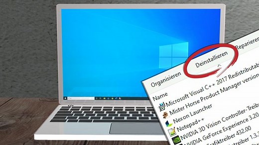 Windows 10 Programme deinstallieren: So geht's