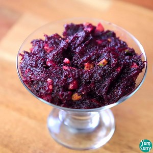 Beetroot Halwa - Healthy Dessert Youtube Channel - http://bit.ly/2ze1ZZK | Yum Curry