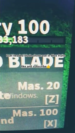 Duel headed blade showcase in Blox fruits.#roblox #shorts #robloxshorts #music #funk #showcase