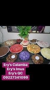 FREE TIPAS HOPIA!FREE SOFTDRINKS!3500 12 bilao package****************************1. Large pansit (16")2. Large palabok (16")3. Large carbonara (16")4. Large spaghetti (16")5. Large biko (16")6. 40 pcs dynamite7. 100 pcs. Shanghai8. 50 pcs puto 9. 25 pcs chicken10. 50 cuts cordon bleu11. 50 pcs. Pichi pitchi12. Free small bilao maja3k 11 bilao package****************************1. Large pansit (16")2. Large palabok (16")3. Large carbonara (16")4. Large spaghetti (16")5. Large biko (16")6. 20 pcs