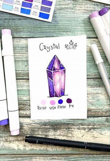 Coloring Crystals with Alcohol Markers: Step-by-Step Guide