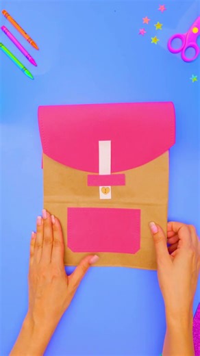 ✂️ Genius School Craft Idea! 🎒 #shorts #schoolhacks