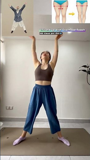 Traditional Chinese fitness | 5 movements to burn inner thigh fat