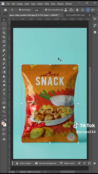 Create Realistic Snack Mockups in Photoshop
