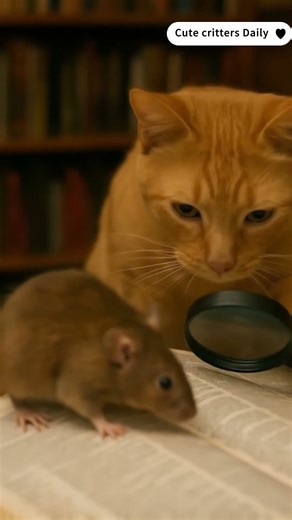 Cat & Mouse Look Up a Word… Dictionary Disaster! #adoreble #cute #adorably #funny #kitten #cutecat