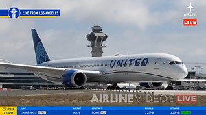 Up close and loud! 🔊 This United Airlines Boeing 787-10 Dreamliner roars off runway 24R right in front of our Airline Videos Live cameras during Tuesday’s broadcast from LAX — pure jet power in action! #airlinevideoslive #airlinevideos #airports #aviation #aviationdaily #airplanes #aviationlovers #boeing787 | AIRLINE VIDEOS
