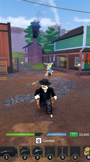 Duel in Roblox The Wild West! #roblox #shorts #viral