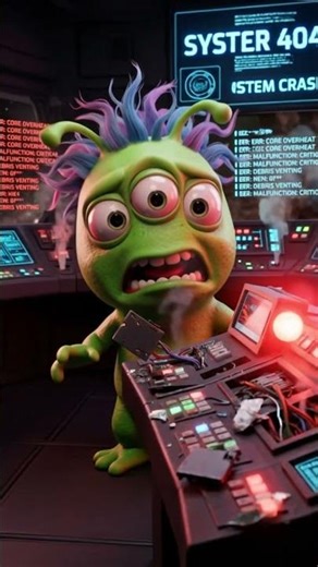Never Scan a 1000 Page Book in Space! 🔥👽 #shorts #alien #funny #animation #fyp