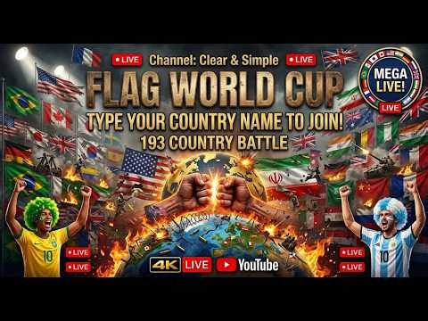 WORLD CUP OF FLAGS LIVE 2026_193 Nations Enter the Arena and and Conquer the World! #flagstorm